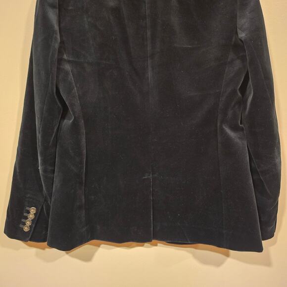 Women's J. Crew Black Velvet "Parke" Lined Blazer Jacket | Size 6 - Picture 8 of 10